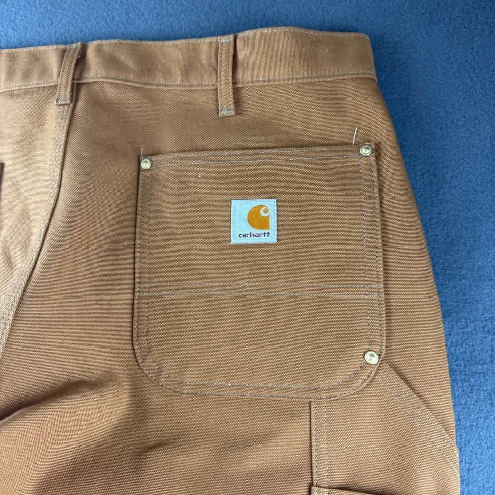 Vintage USA Carhartt Double Knee Pants Men's 36x32* Brown Deadstock Dungaree Fit